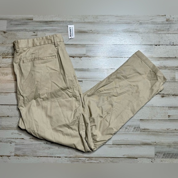 Old Navy Other - Old Navy Dress Pants Mens Size 38x30 Flex Khakis Chinos Slim Tan NWT